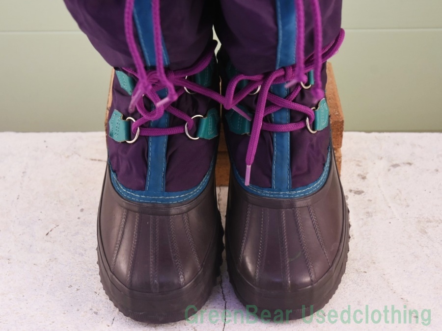 Y148* Canada производства soreruSOREL Vintage боты winter ботинки нейлон фиолетовый женский F7 24cm