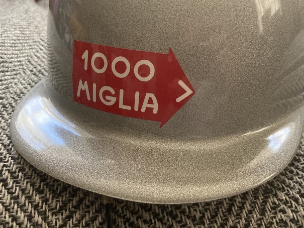 本物●1000MIGLIA【ミッレミリア】参加者記念 伊Ma.Ro製ヘルメット 展示のみの美品 クラシックラリー レア_画像5