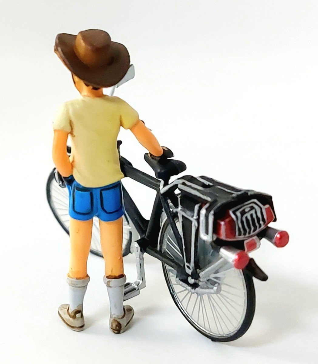 ☆昭和少年の憧れ! スーパーカー自転車を精密立体化!「ナショナル自転車エレクトロボーイZ + あの日の少年」彩色済 完成品 模型 フィギュア_画像は見本です。
