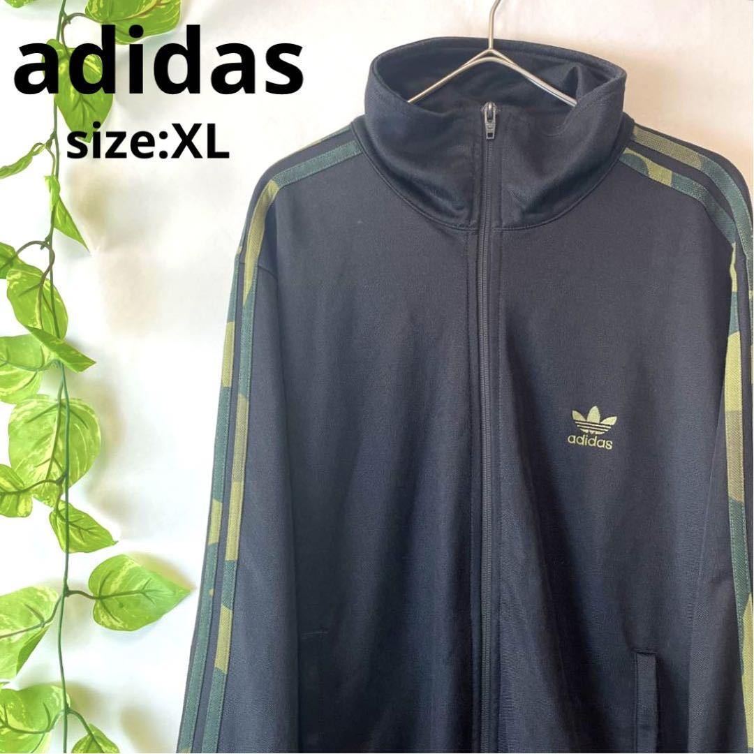 華麗 トラックジャケット 希少☆迷彩スリーライン☆adidasアディダス