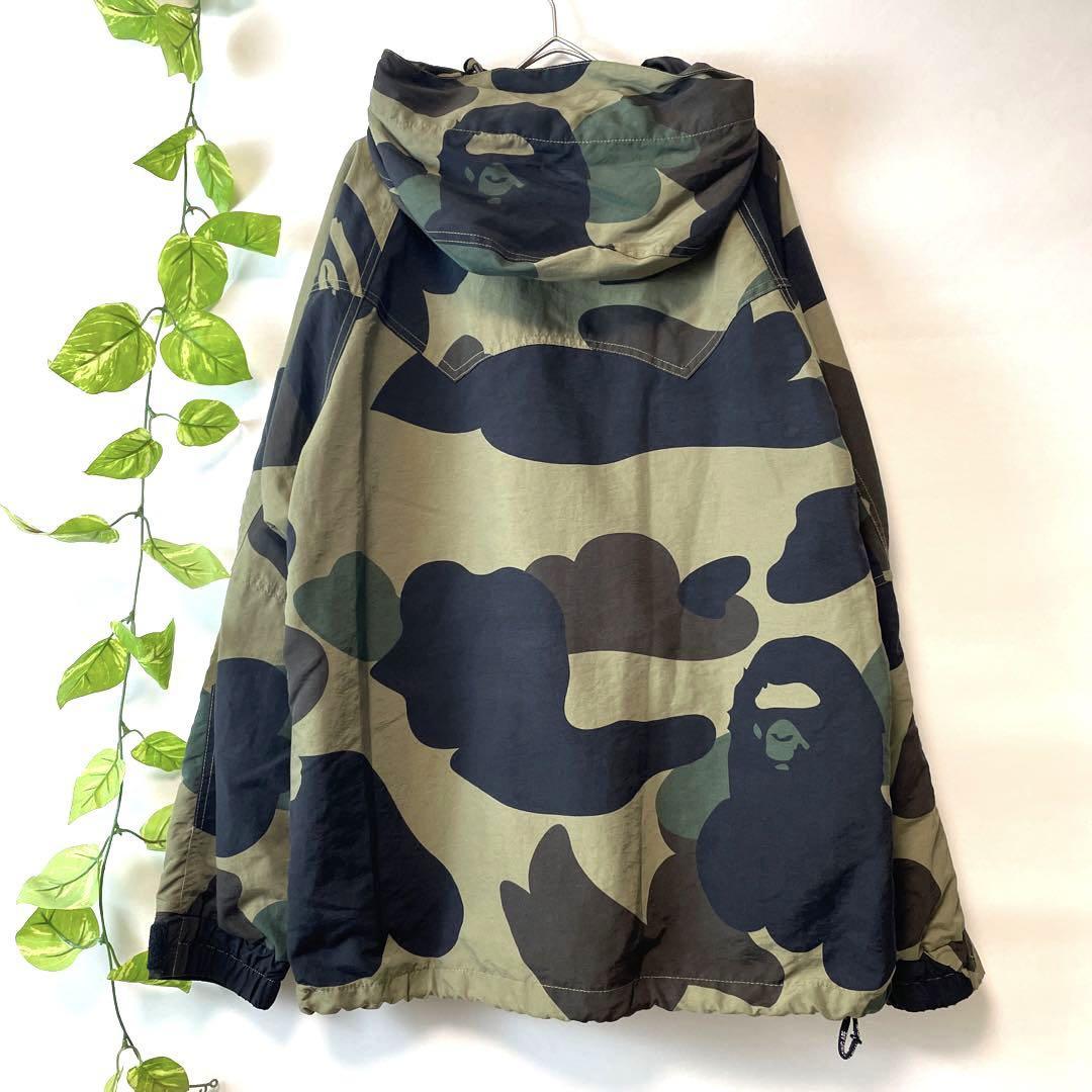 美品 正規品 A BATHING APE アベイシングエイプ 1st Camo スノボジャケット マウンテンパーカー マウンテンジャケット 迷彩  カモフラ XL