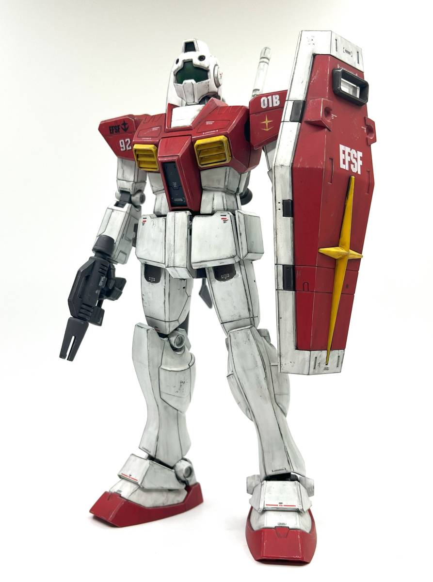 MG ジム Ver.1.0 塗装完成品　GM マスターグレード ガンプラ_画像1