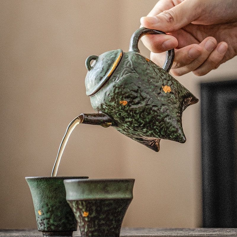 オリジナル 茶壷 茶壺 煎茶道具 手作り 銅器 一等品 急須 容量：200ML