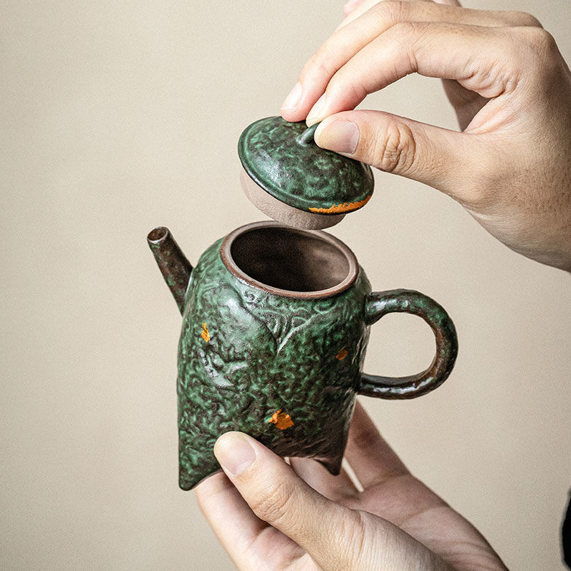 オリジナル 茶壷 茶壺 煎茶道具 手作り 銅器 一等品 急須 容量：200ML