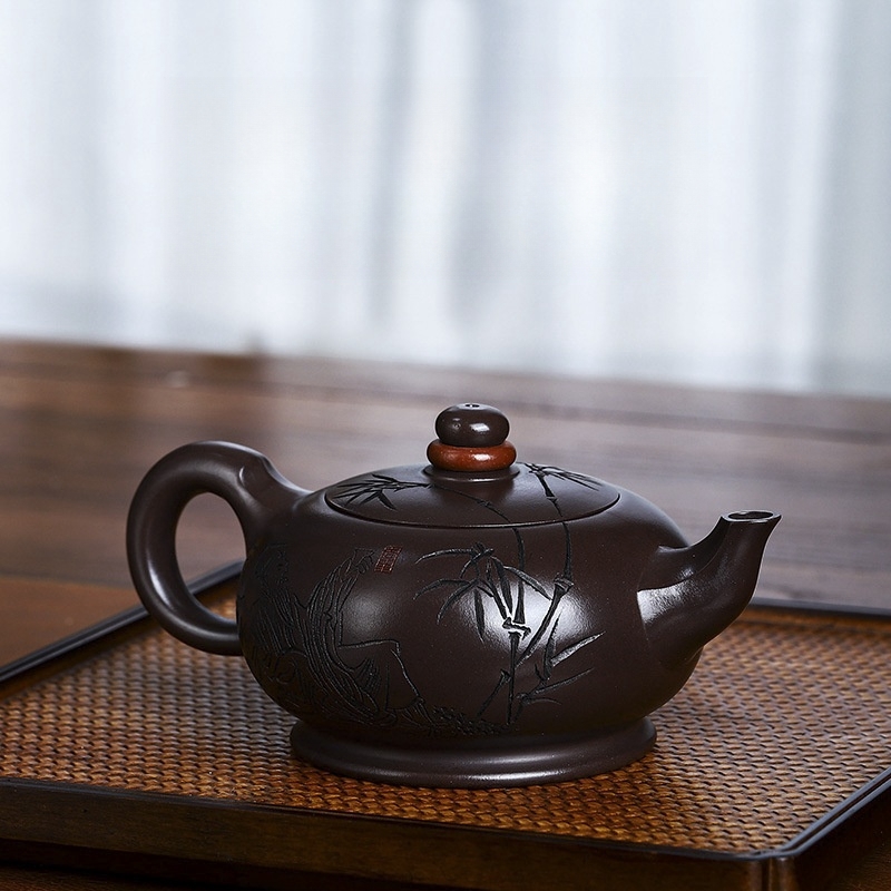 有名なブランド 急須 茶壷 茶壺 煎茶道具 紫砂 一等品 手作り 紫砂壺