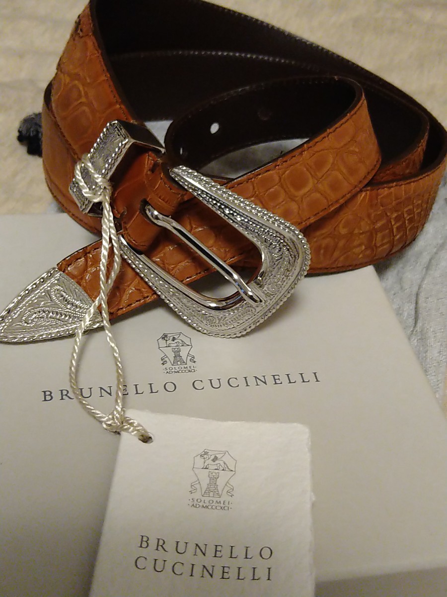  unused Brunello Cucinelli wani silver metal fittings pnta- Revell to95