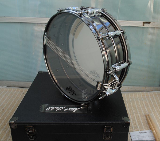 ☆綺麗【 ヤマハ / YAMAHA スネアドラム YSS1455SG Steve Gadd Signature Snare Drum 14×5.5 】専用ハードケース付 N08222_画像8