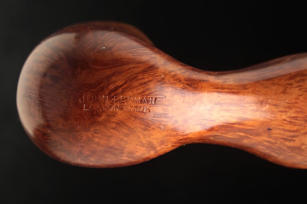 EO225 【JOHN REDMAN】ロンドン 美杢 瘤 喫煙 パイプ 全長15.8cm 重80g 喫煙具_商品詳細もご覧ください