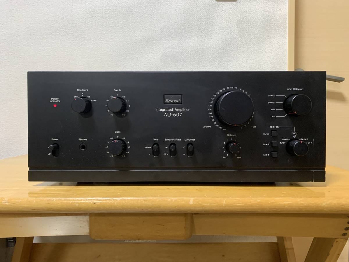 メンテナンス済 動作品★SANSUI AU-607★サンスイ プリメインアンプ_画像1