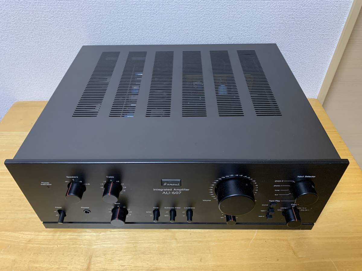 メンテナンス済 動作品★SANSUI AU-607★サンスイ プリメインアンプ_画像4