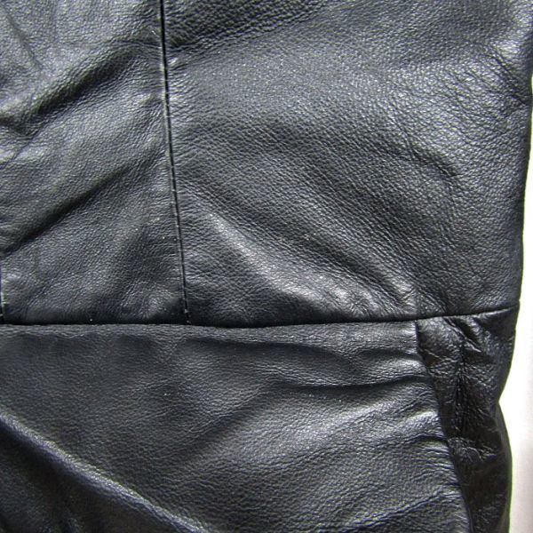本革 ビックサイズ 2X レザー ジャケット コート ブルゾン ブラック 古着 ビンテージ 3O0302_画像5