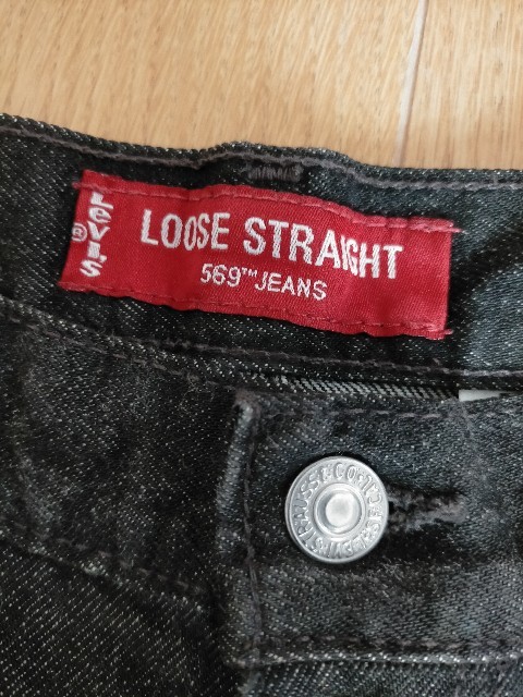 競売 00s 美品 USA製 ☆90sビンテージ W34L30 デニムパンツ バギー 先