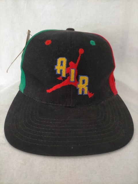 新品 デッドストック 90s ビンテージ NIKE JORDAN JUMPMAN LOGO CAP ナイキ エア ジョーダン ジャンプマン ロゴ キャップ_画像1