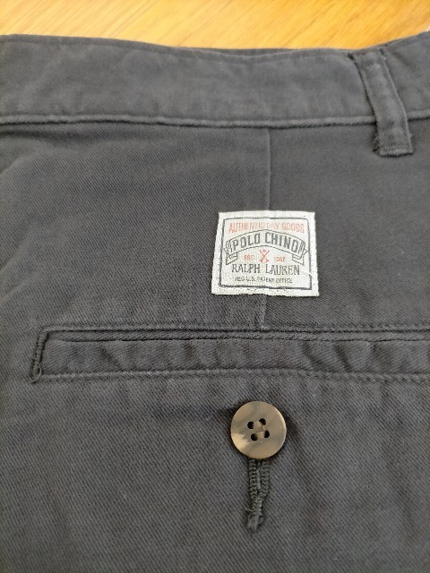 新品 デッドストック 90s ビンテージ USA製 POLO RALPH LAUREN POLO CHINO ポロラルフローレン 2タック チノパンツ PLETED JEAN W31L34_画像7