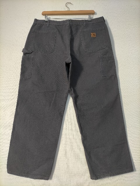 ビッグサイズ 00s ニカラグア製 Carhartt カーハート ダック生地 ペインターパンツ W42L30 ブルーグレー ★ワーク古着_画像3