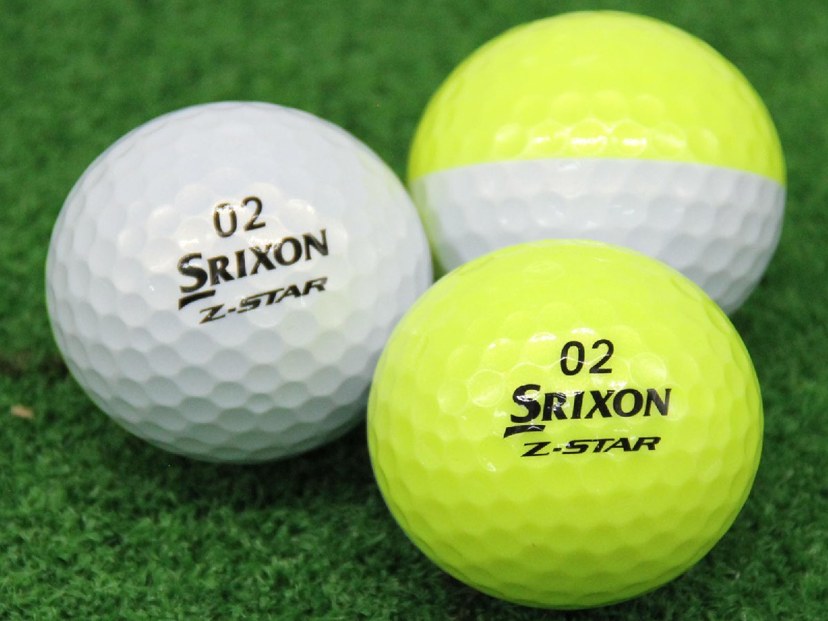 ABランク スリクソン SRIXON Z-STAR DIVIDE イエロー 2021年 20個 球手箱 ロストボール