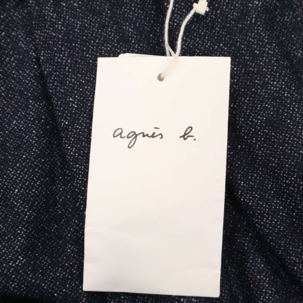 【新品 19AW】 agnes b. homme アニエスベー オム 秋冬 ウール混★ スリム スラックス パンツ Sz.38　メンズ 紺 定価2.7万　I3B00628_9#Q_画像7