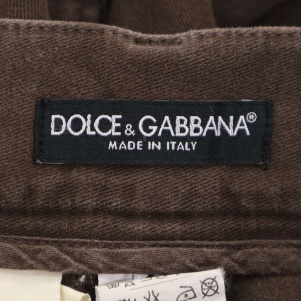 DOLCE＆GABBANA ドルチェ＆ガッバーナ 14 ロゴ プレート★ ダメージ ストレート デニム パンツ ジーンズ Sz.44　メンズ　I3B00674_A#R_画像8