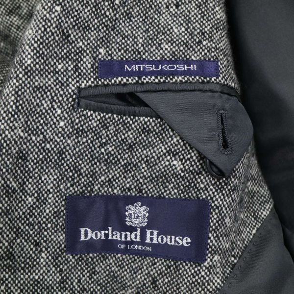 Dorland House ドーランドハウス 三越 秋冬 カシミヤ100%★ テーラード ジャケット Sz.92A5　メンズ　I3T01492_A#N_画像6