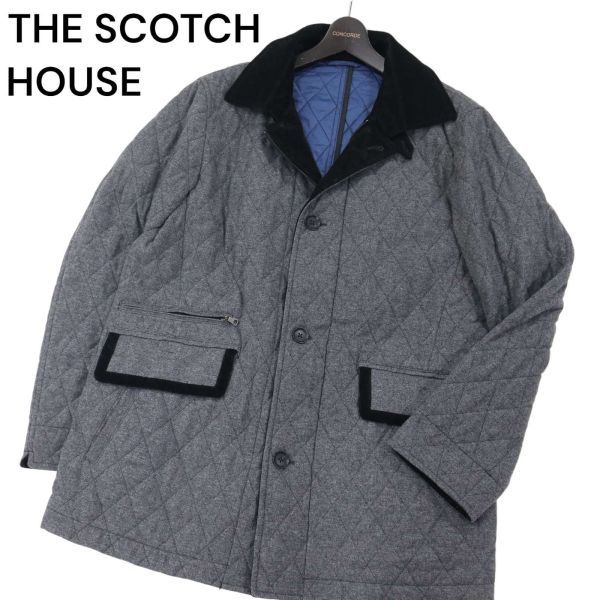 THE SCOTCH HOUSE スコッチハウス 秋冬 中綿★ キルティング コート Sz.LL　メンズ 大きいサイズ　I3T01489_A#N_画像1