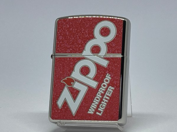 送料無料 ZIPPO[ジッポー]アーマー 両面加工 Zippoロゴシリーズ レッド 162ZL-RD