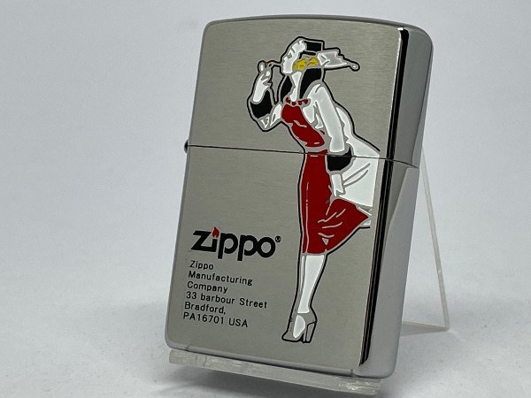 送料無料 ZIPPO[ジッポー] WINDY DESIGN /ウインディーデザイン レッド 200-WINDYRED