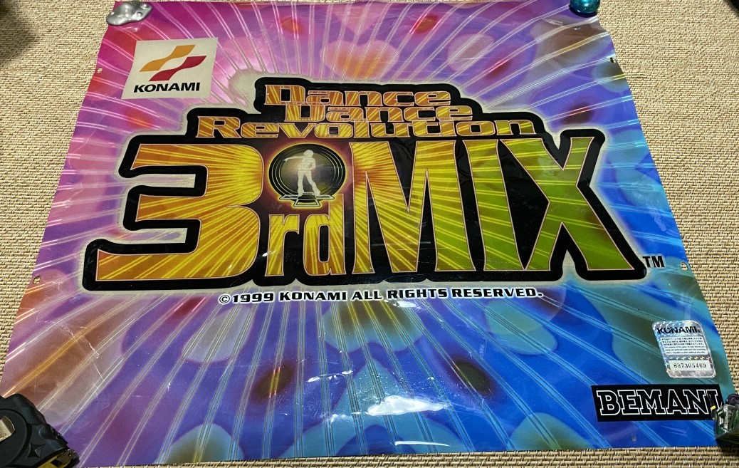 ゲームセンター筐体　上部に使用されていたパネルカバー　DDR 2ndMIX 3rdMIX TKD　3つまとめて_画像2