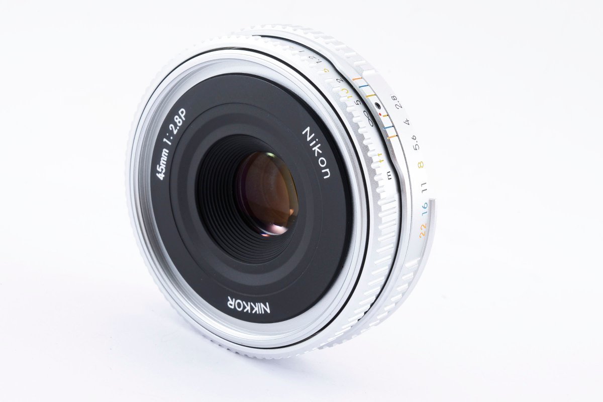 【極美品】ニコン Nikon Ai-S Nikkor P 45mm F/2.8 パンケーキレンズ 単焦点レンズ Fマウント 試写・動作確認済み！1988994_画像3