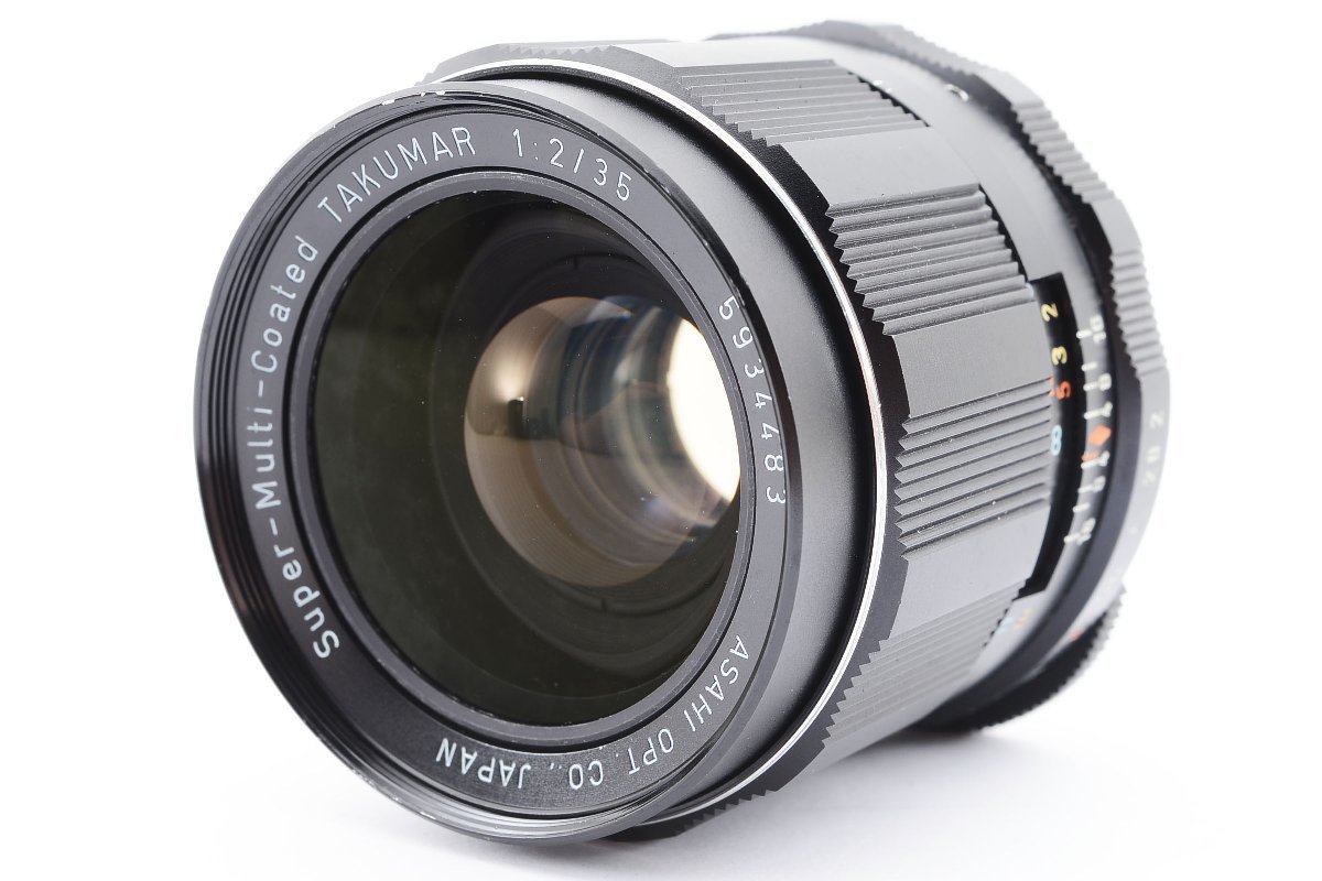 【美品】ペンタックス PENTAX SMC Takumar 35mm F/2 大口径 広角 単焦点レンズ M42マウント 試写・動作確認済み 1992787