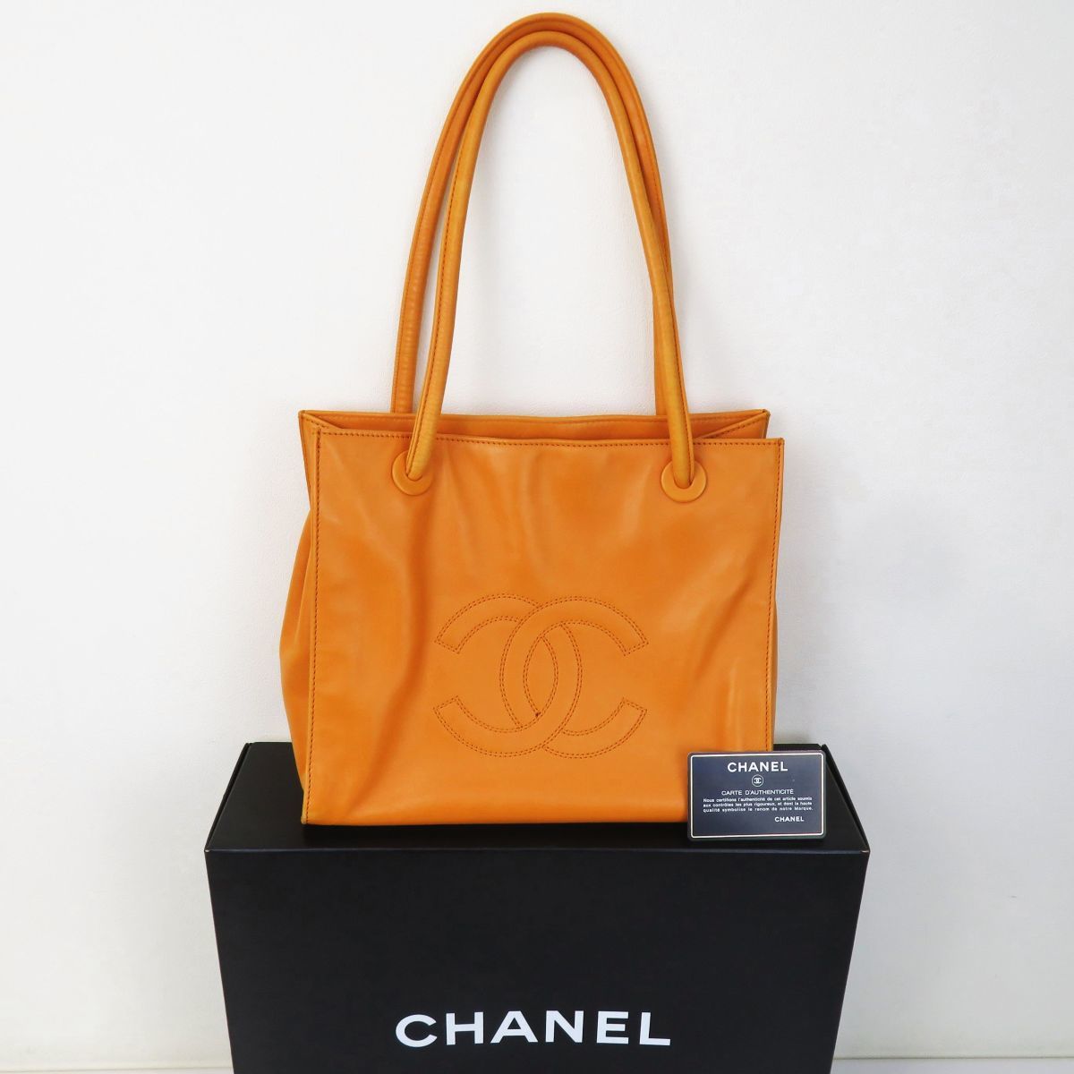 驚きの安さ 佐百R7485◇ブランド品【CHANEL/シャネル『レザー トート