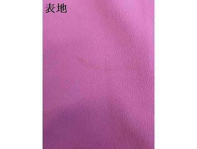 平和屋-こころ店■上質な色無地　紅紫色　着丈149cm　裄丈63cm　正絹　逸品　B-jd3283_画像8