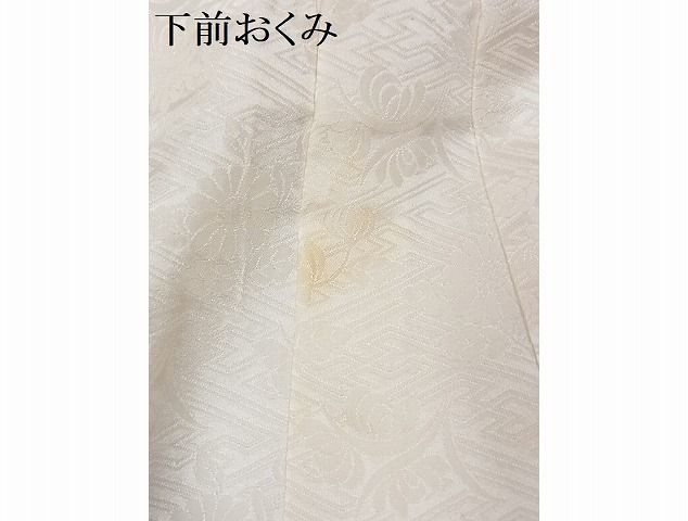 平和屋-こころ店■豪華振袖　駒刺繍　絞り　檜扇花文　金彩　小田急百貨店扱い　着丈163.5cm　裄丈62cm　正絹　逸品　B-ag4756_画像8