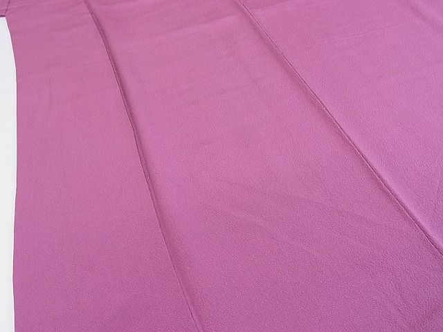 平和屋-こころ店■上質な色無地　紅紫色　着丈149cm　裄丈63cm　正絹　逸品　B-jd3283_画像4