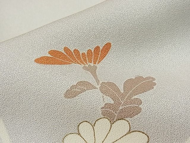 平和屋1■訪問着　刺繍　道長枝菊桔梗文　金彩　逸品　hy8350_画像7