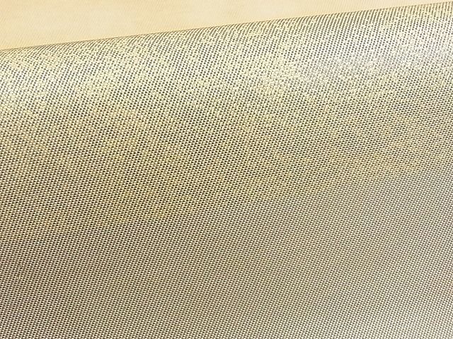 平和屋-こころ店■六通柄袋帯　横段文　引箔　正絹　逸品　B-cy5947_画像3