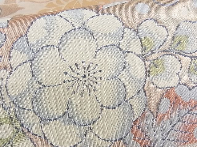 平和屋2■六通柄袋帯　辻が花　金糸　逸品　ab3877_画像5