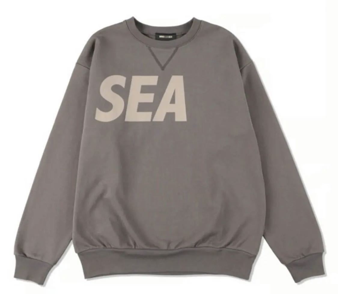 SEA Crew neck / Charcoal_Taupe - M 新品未使用-