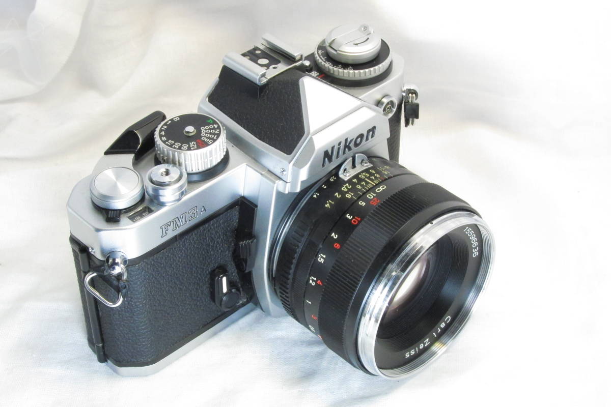 人気 Nikon FM3A Carl Zeiss Planar 1:1.4 50mm ZE 付き マニュアルニコン _画像3