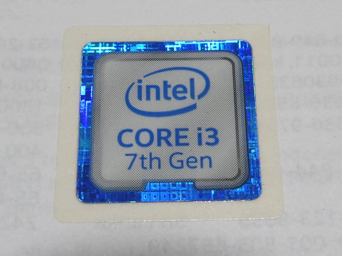 intel CPU Core i3 ロゴエンブレム ステッカー ロゴラベル 「エンブレムシール」 231004301_画像1