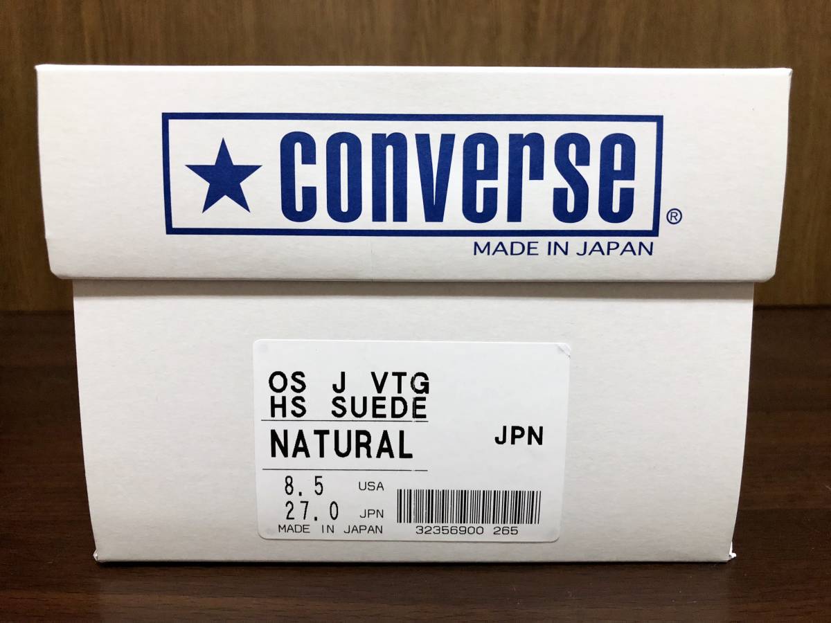 熱販売 SUEDE HS VTG J STAR ONE CONVERSE 18年製 TIMELINE 27.0cm 灰