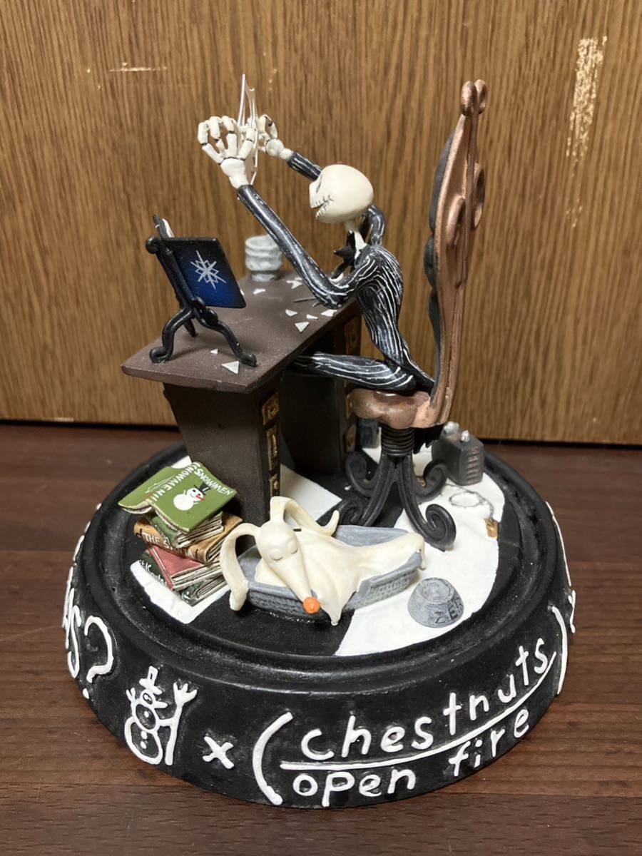 世界3000個限定 THE NIGHTMARE BEFORE CHRISTMAS JACK SKELLINGTON DOME VIGNETTE TIM BURTON’S ナイトメア ジャック ドーム フィギュア_画像6