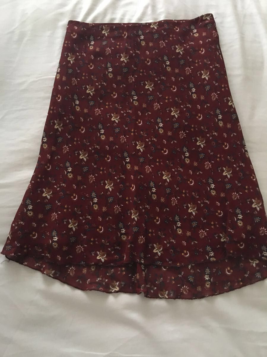 Burgundy skirt from Venice 