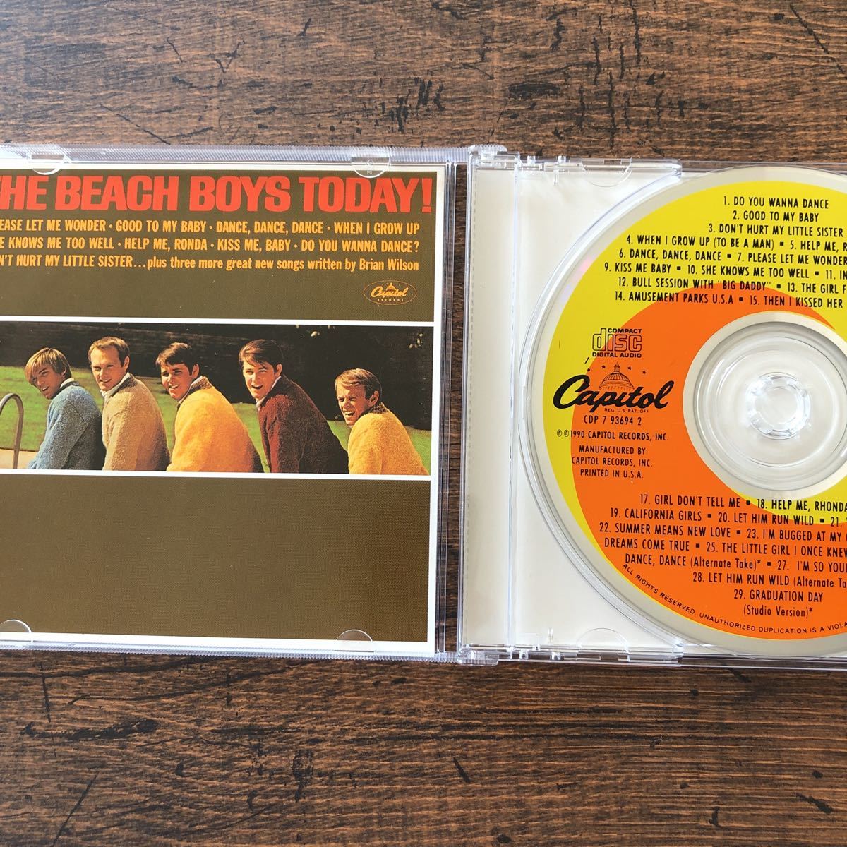 最終セール！★送料無料★ビーチ・ボーイズ★Beach Boys★Today!/Summer Days(And Summer Nights!!)★輸入2in1CD★Brian Wilson★_画像3