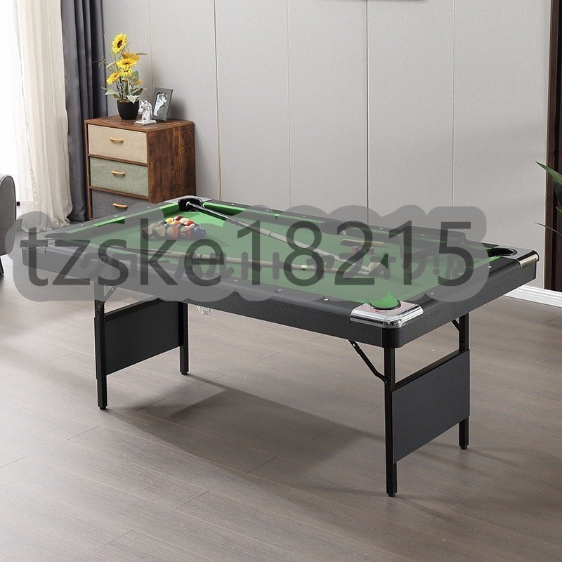 品質保証 家庭用 会社室内 ビリヤードテーブル 6フィート 球 キュー フルセット チョーク 本格的なビリヤード台 D234