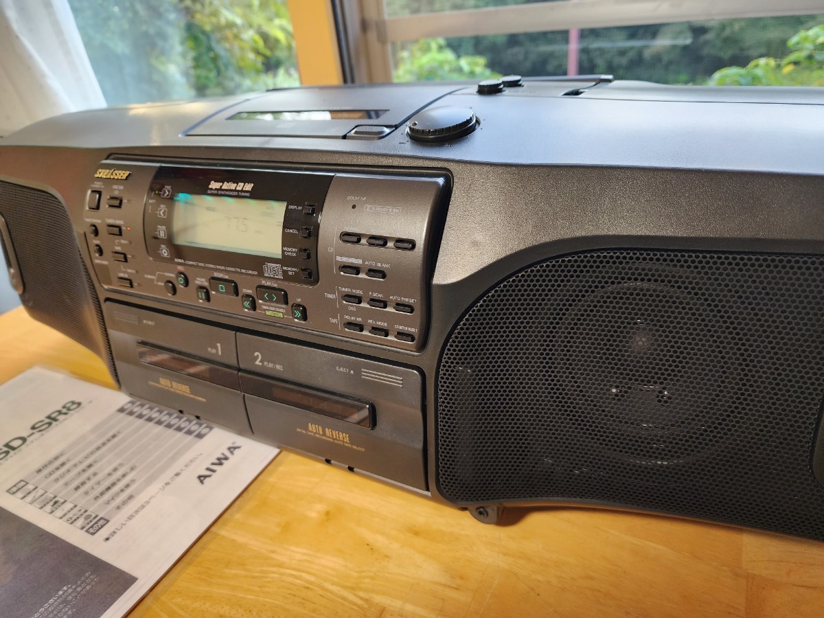 49 AIWA CSD-SR6改 BluetoothCDラジカセ(バブルラジカセ)完動品