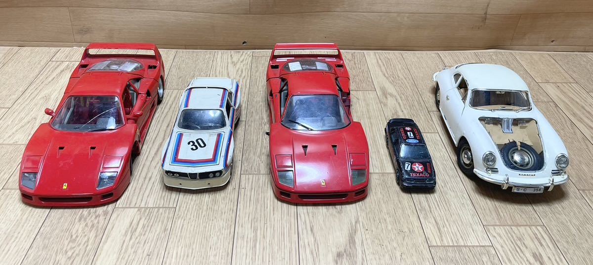 1/18 ミニカー BURAGO ブラーゴ PORSCHE ポルシェ 356B 1961 フェラーリ 1987 1/24 BMW 30CS 1/43 FORD 大量 まとめて 5点 M3_画像1