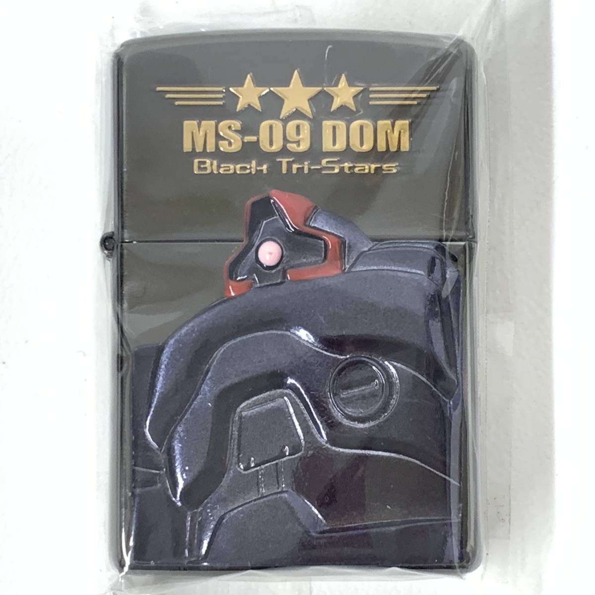 【未使用品】ZIPPO 機動戦士ガンダム ガンダム ドム MS-09 ジッポー　ブラック レッド ゴールド