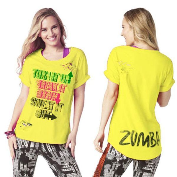 【新品】Zumba　ズンバウェア　Tシャツ　Mサイズ　Z1T01330_画像1