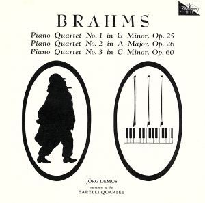 ブラームス：ピアノ四重奏曲第１番・第２番・第３番／バリリ四重奏団_画像1
