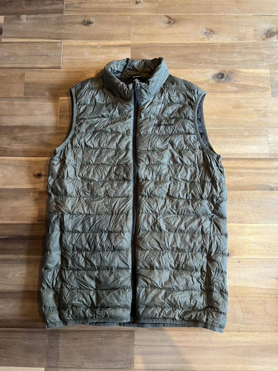 Macpac ライトダウンベストS 美品 UL Men's Uber Light Down Vest Olive メンズ　マックパック 650フィルパワー_画像1